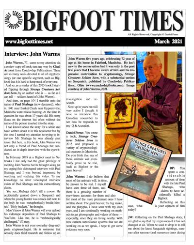 John Warms interview